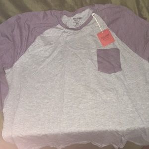 mens mossimo baseball long sleeve tee